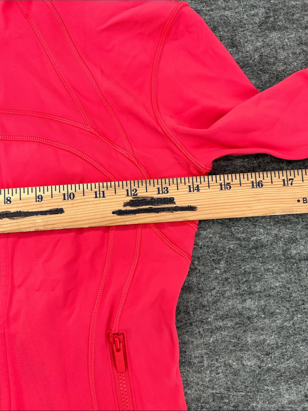 lululemon athletica Coral-Red Zip-Up Bomber Jacket size 4 - Picture 8 of 10